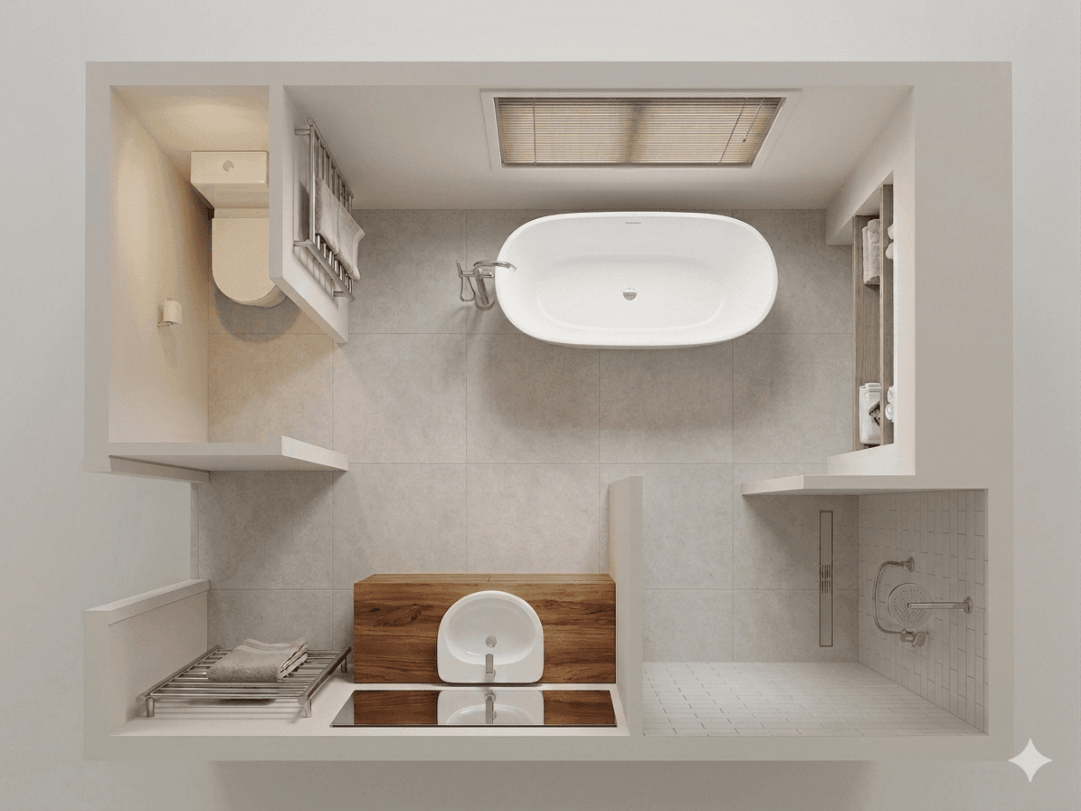 A warm country bathroom by Orara Valley Bathrooms
